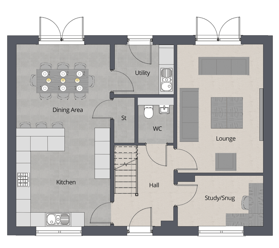 Dorchester FLOOR PLAN GF