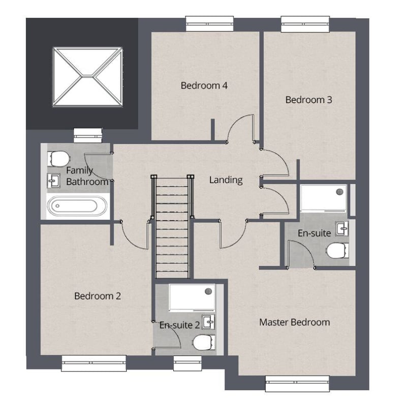 The Kensington Floorplan First Floor No Furniture