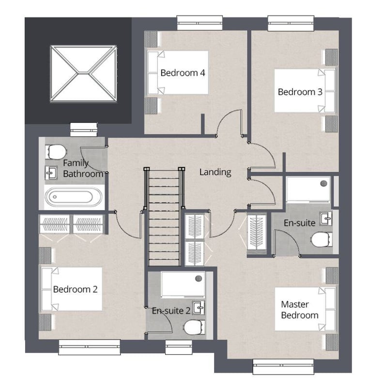 The Kensington Floorplan First Floor With Furniture