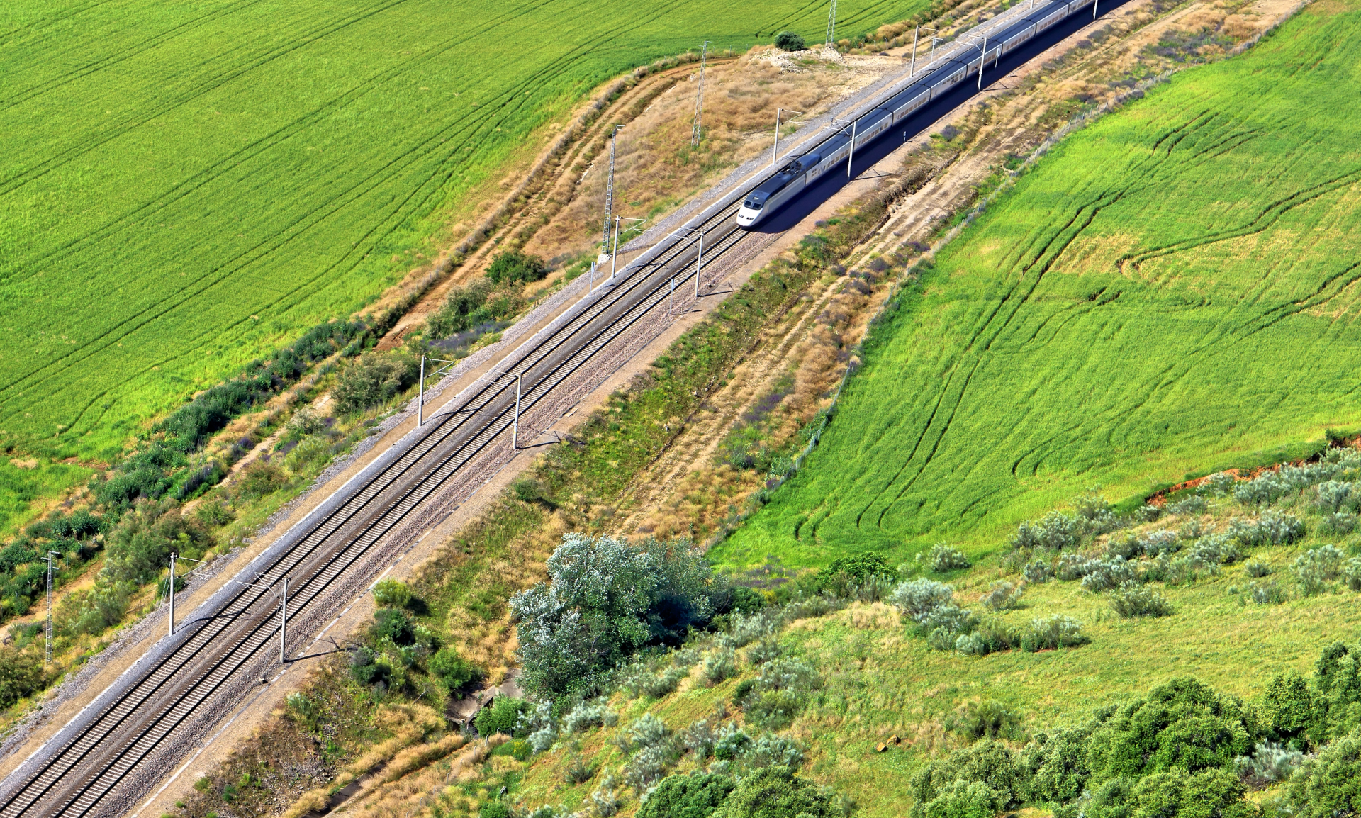 Land With Train